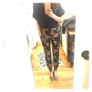 Chic Floral Embroidered Joggers - Byron Lars